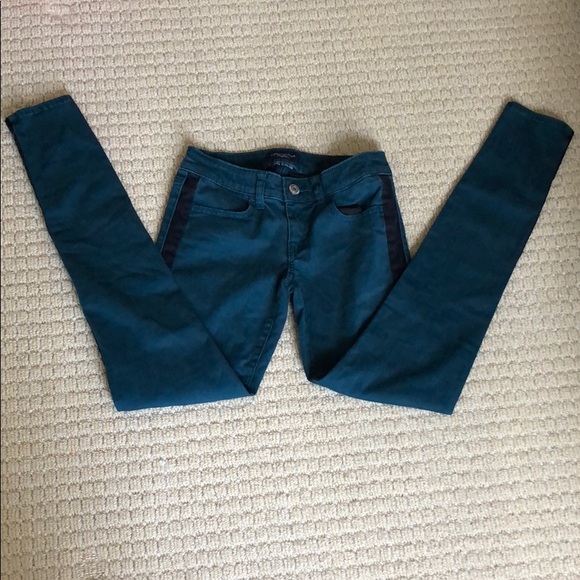 AEO Mid-Rise Super Stretch Jeans (Teal) - Picture 3 of 4